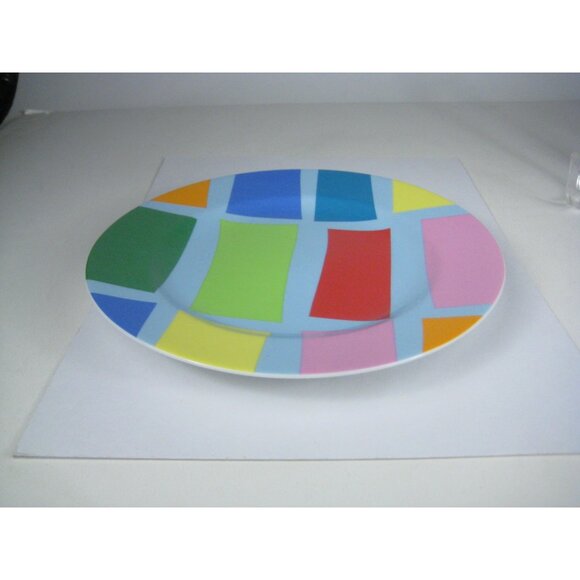 Swid Powell Gene Meyer Stripes Porcelain Ceramic Salad Plate Thailand - Picture 4 of 9